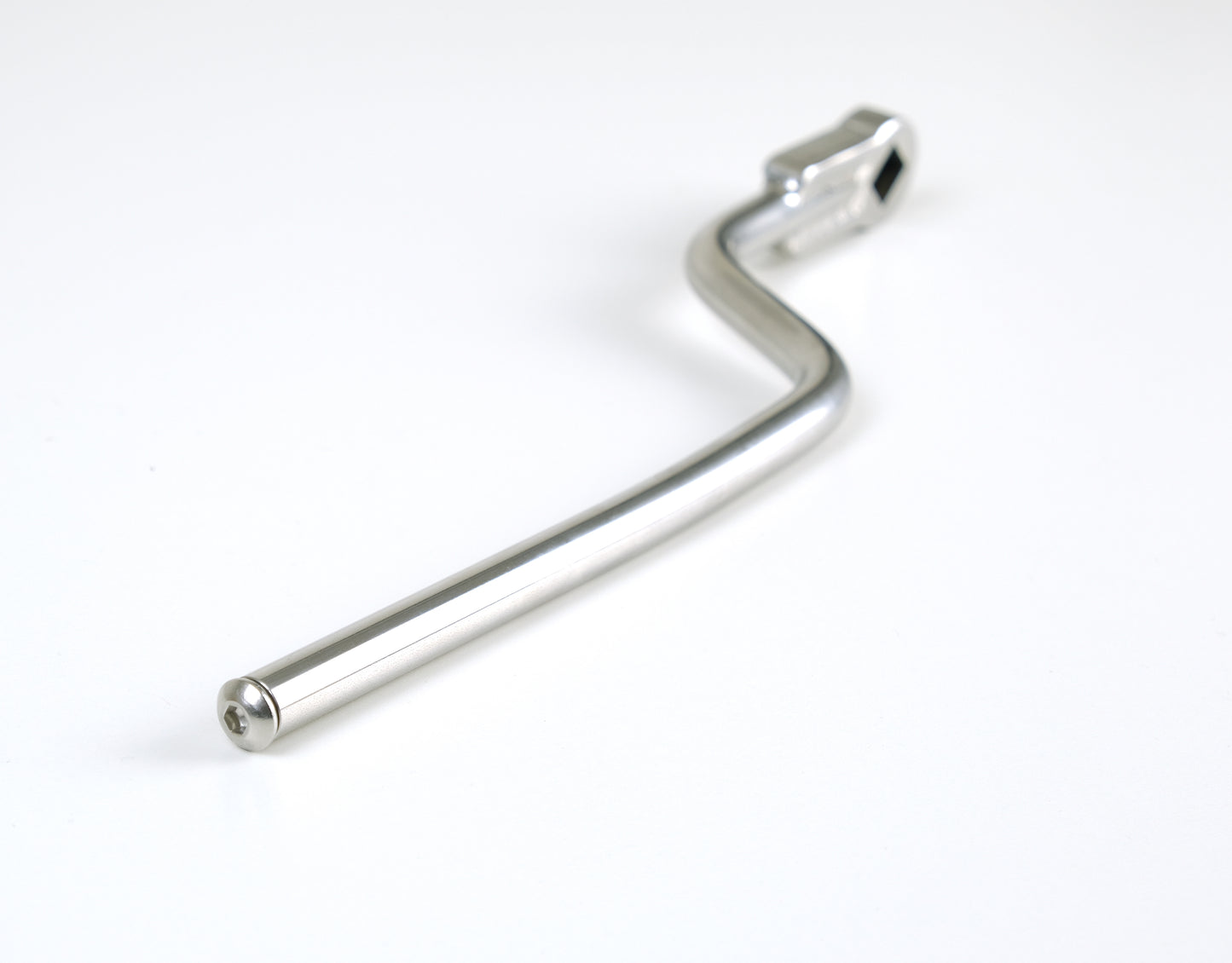 edward richie stainless shift arm top side angle white background