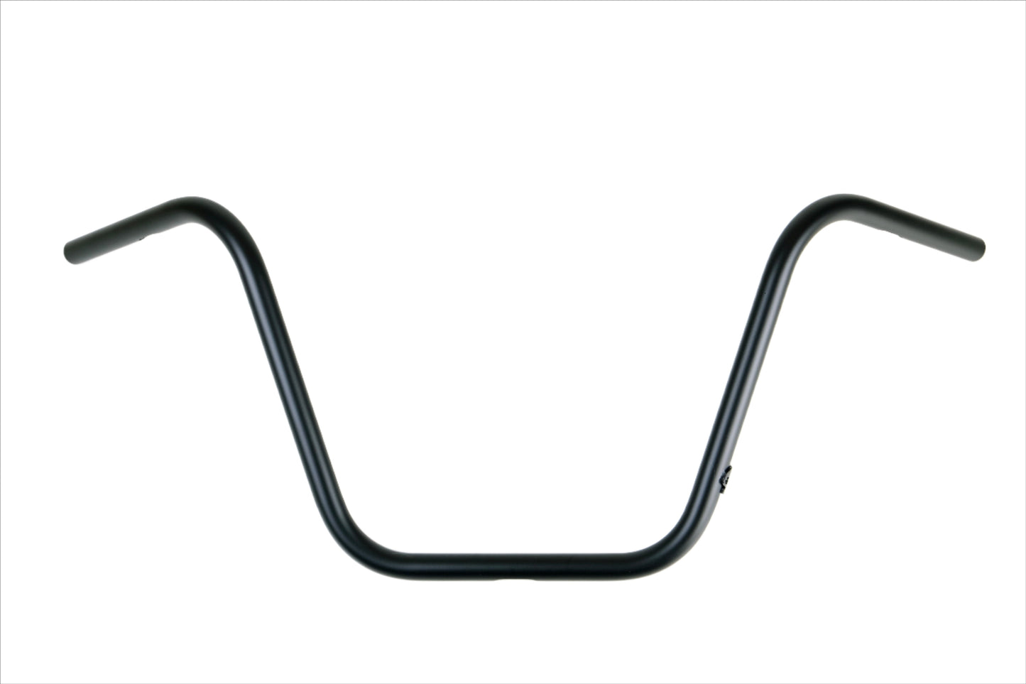 14 inch matte black edward richie old school ape hanger handlebars front