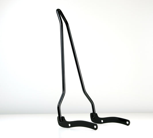 Honda rebel 1100 and 500 pointed simple sissy bar in black angled view